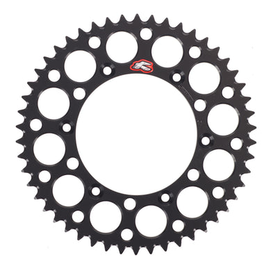 Renthal Sprocket Rear Black 50T Alloy 7075 T6 Grooved