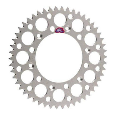 Renthal Sprocket Rear Silver 51T Alloy 7075 T6 Grooved Yamaha