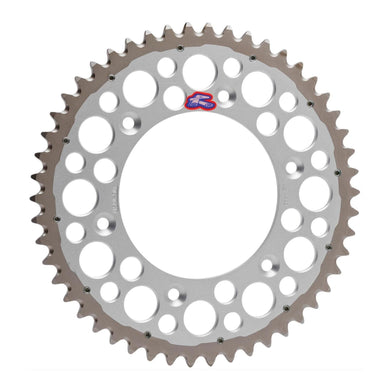 Renthal Sprocket Twinring Silver 47T Bi-metal Grooved Packaged