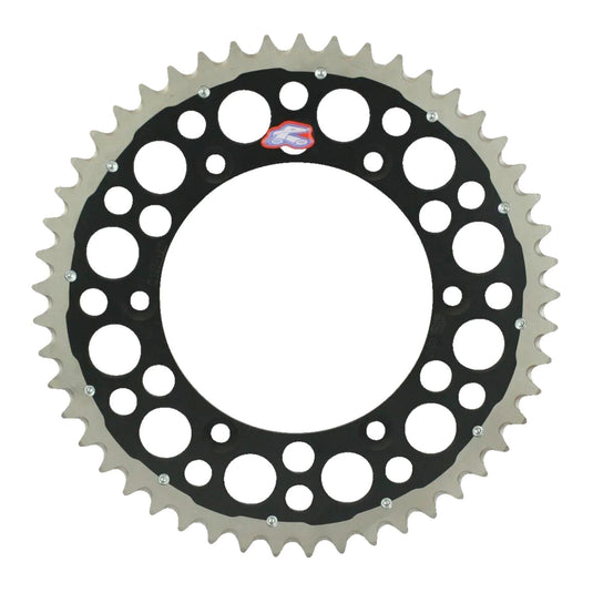 Renthal Sprocket Twinring Black 48T Bi-Metal Grooved Packaged