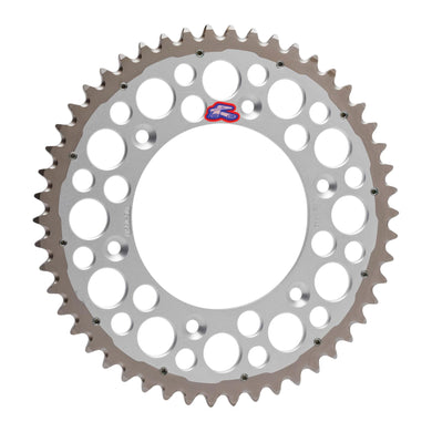 Renthal Sprocket Twinring Silver 48T Bi-metal Grooved
