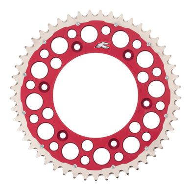 Renthal Sprocket Twinring Red 49T Bi-Metal Grooved