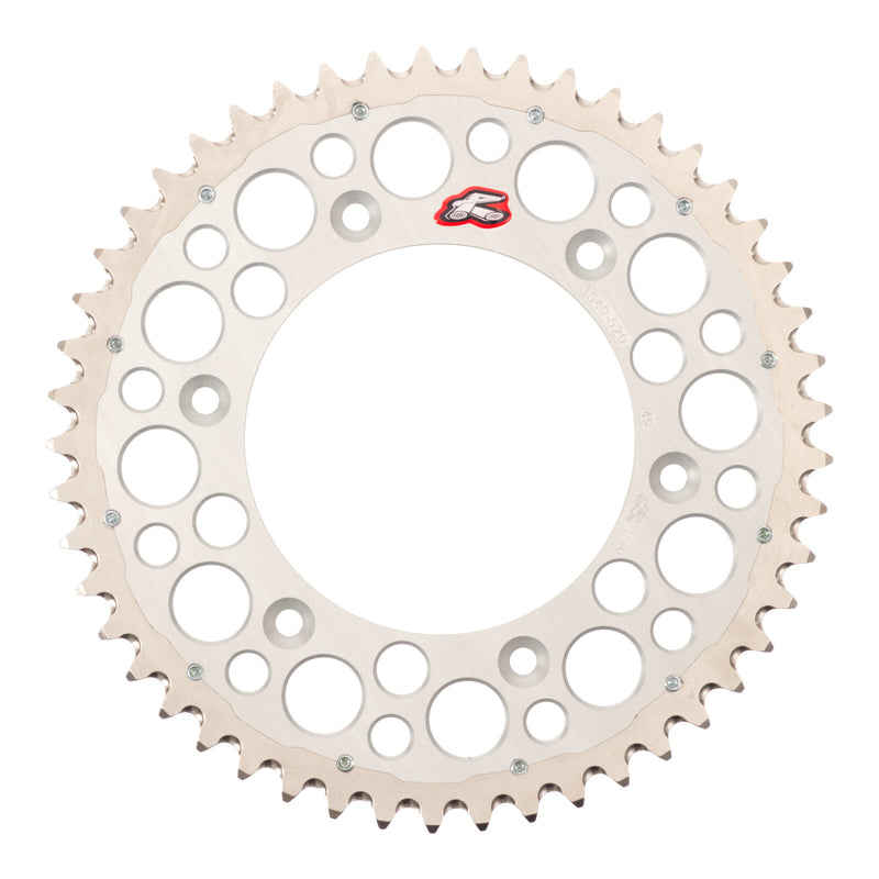 Load image into Gallery viewer, Renthal Sprocket Twinring Silver 49T Bi-Metal Grooved

