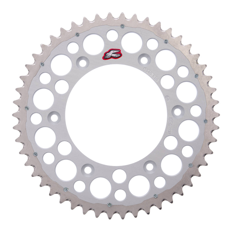 Load image into Gallery viewer, Renthal Sprocket Twinring Silver 50T Bi-metal Grooved
