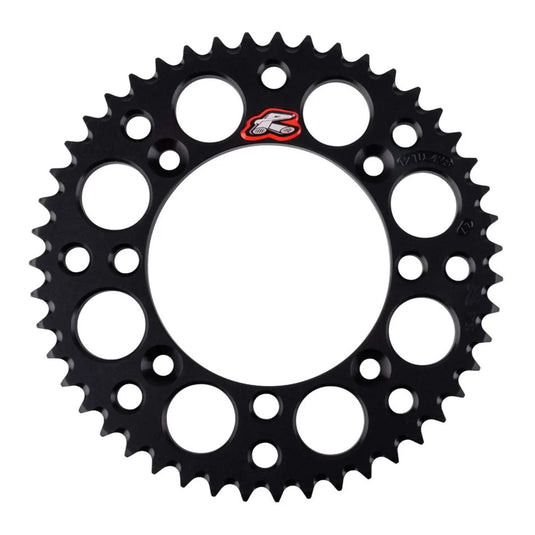 Renthal Sprocket Rear Black 49T Alloy 7075 T6 Grooved