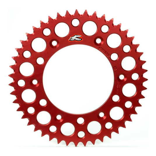Renthal Sprocket Rear Red 49T Alloy 7075 T6 Grooved