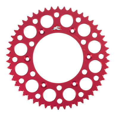 Renthal Sprocket Rear Red 50T Alloy 7075 T6 Grooved