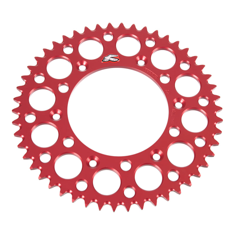 Load image into Gallery viewer, Renthal Sprocket Rear Red 50T Alloy 7075 T6 Grooved
