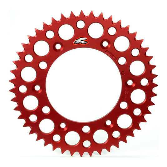 Renthal Sprocket Rear Red 52T Alloy 7075 T6 Grooved Honda