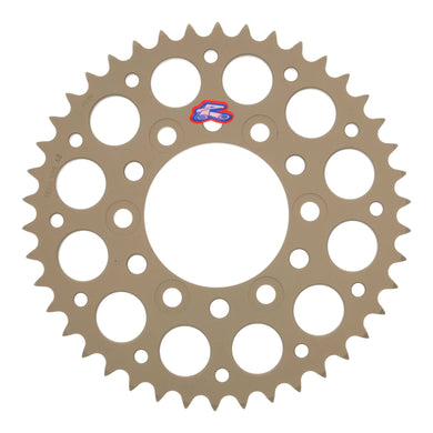 Renthal Sprocket Rear Silver 42T Alloy 7075 T6 Grooved Kawasaki