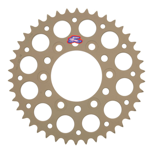 Renthal Sprocket Rear Silver 42T Alloy 7075 T6 Grooved Kawasaki