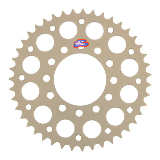 Renthal Sprocket Rear Silver 43T Alloy 7075 T6 Grooved Kawasaki