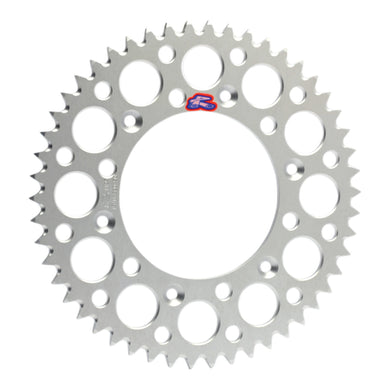 Renthal Sprocket Rear Silver 51T Alloy 7075 T6 Grooved Ultralight