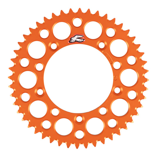 Renthal Rear Sprocket 48T Alloy 7075-T6 Grooved - Orange (KTM, Husqvarna)