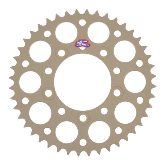 Renthal Sprocket Rear Silver 44T Alloy 7075 T6 Grooved Suzuki