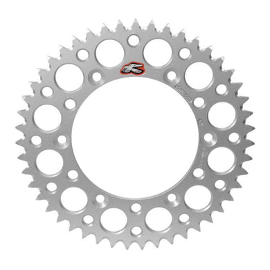 Renthal Sprocket Rear Silver 41T Alloy 7075 T6 Grooved Kawasaki