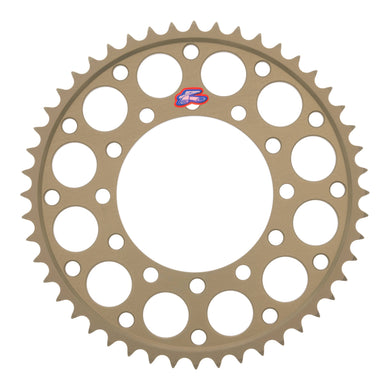 Renthal Sprocket Rear Silver 48T Alloy 7075 T6 Grooved Kawasaki