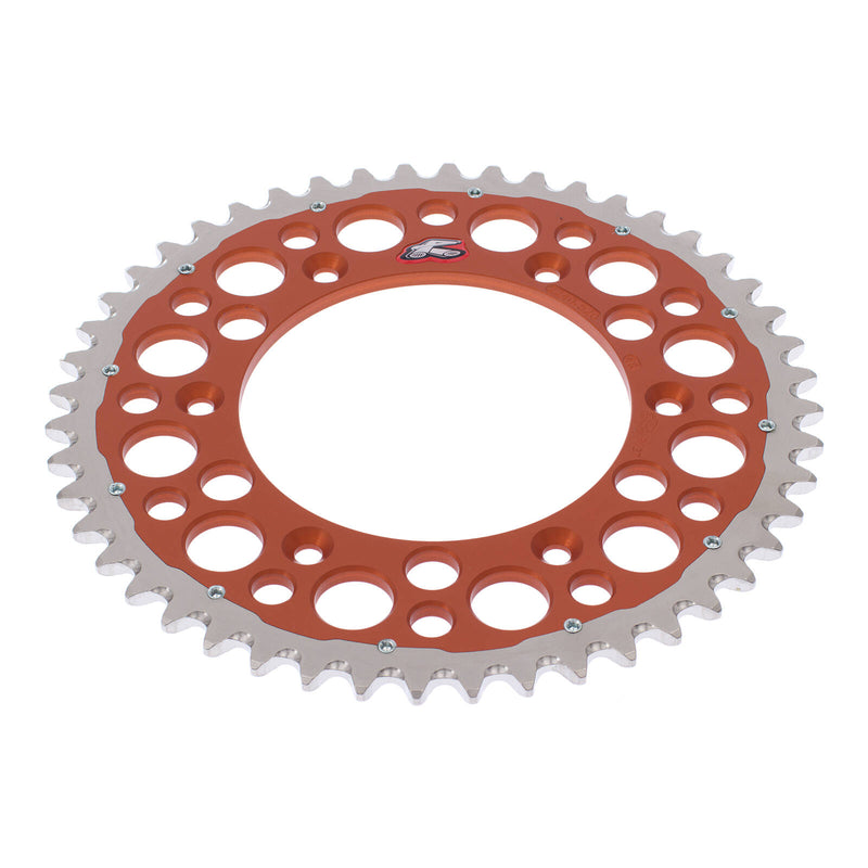 Load image into Gallery viewer, Renthal Sprocket Twinring Orange 48T Bi-metal Grooved
