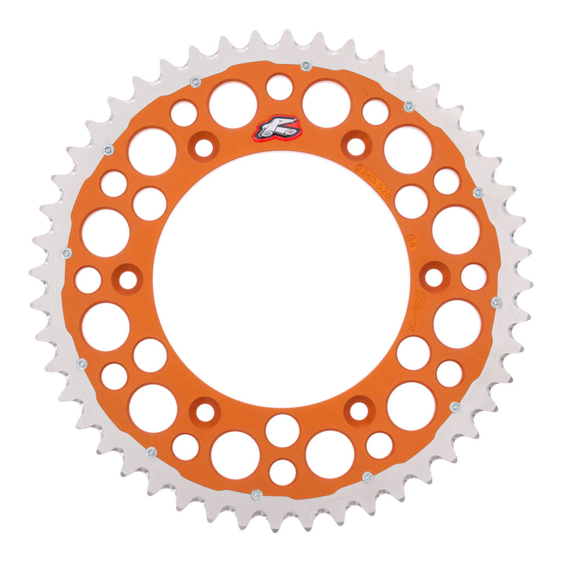 Load image into Gallery viewer, Renthal Sprocket Twinring Orange 48T Bi-metal Grooved
