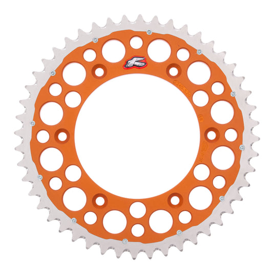 Renthal Sprocket Twinring Orange 48T Bi-metal Grooved