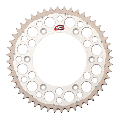 Renthal Sprocket Twinring Silver 48T Bi-Metal Grooved