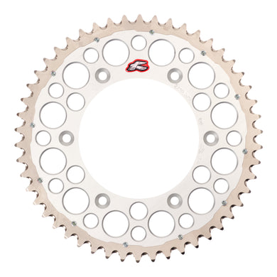 Renthal Sprocket Twinring Silver 50T Bi-Metal Grooved