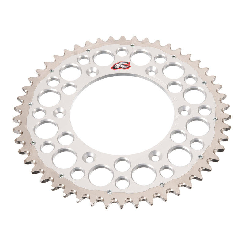 Load image into Gallery viewer, Renthal Sprocket Twinring Silver 50T Bi-Metal Grooved
