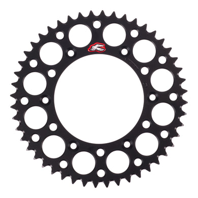 Renthal Sprocket Rear Black 48T Alloy 7075 T6 Grooved