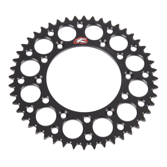 Renthal Sprocket Rear Black 48T Alloy 7075 T6 Grooved