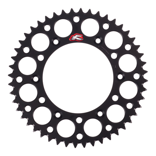 Renthal Sprocket Rear Black 48T Alloy 7075 T6 Grooved