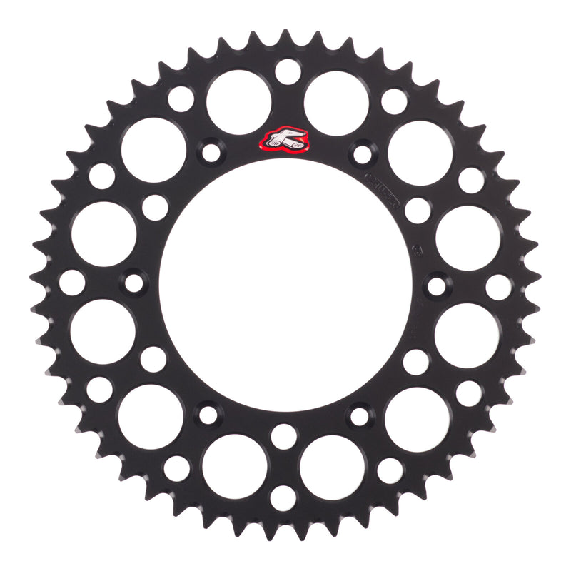 Load image into Gallery viewer, Renthal Sprocket Rear Black 49T Alloy 7075 T6 Grooved
