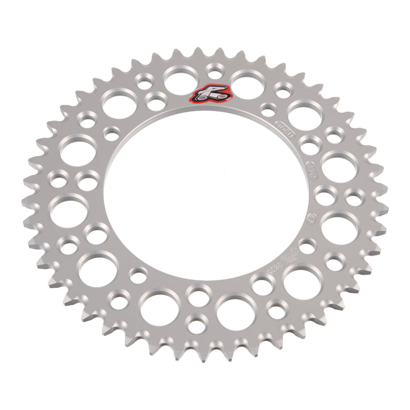 Load image into Gallery viewer, Renthal Sprocket Rear Silver 47T Alloy 7075 T6 Grooved
