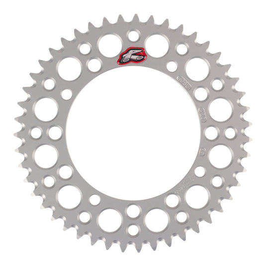 Renthal Sprocket Rear Silver 47T Alloy 7075 T6 Grooved