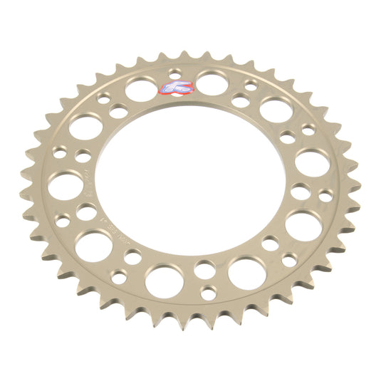 Renthal Rear Sprocket T6 7075 Alloy Grooved 409 / 525 - Silver [Suzuki]