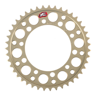 Renthal Sprocket Rear Silver 43T Alloy 7075 T6 Grooved Suzuki