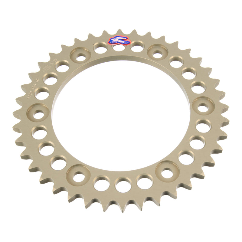 Load image into Gallery viewer, Renthal Rear Sprocket T6 7075 Alloy Grooved 411 / 530 - Silver [Honda]

