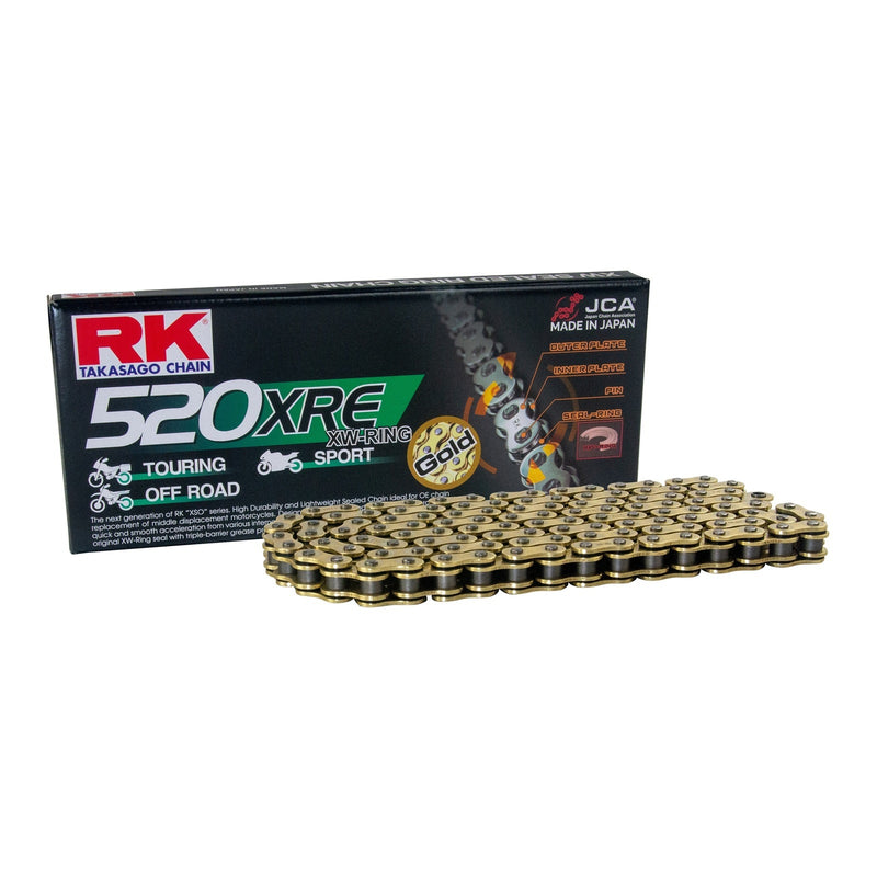 Load image into Gallery viewer, RK Chain GB520XRE x Gold XW-Ring
