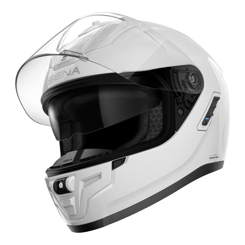 Load image into Gallery viewer, Sena Phantom Smart Helmet with Mesh Comms - Gloss White
