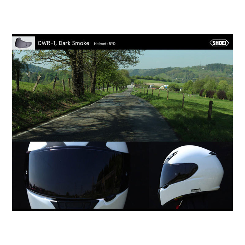 Load image into Gallery viewer, Shoei Visor NXR Ryd (X-Spirit 3 CWR-1) with Pin - Dark Smoke

