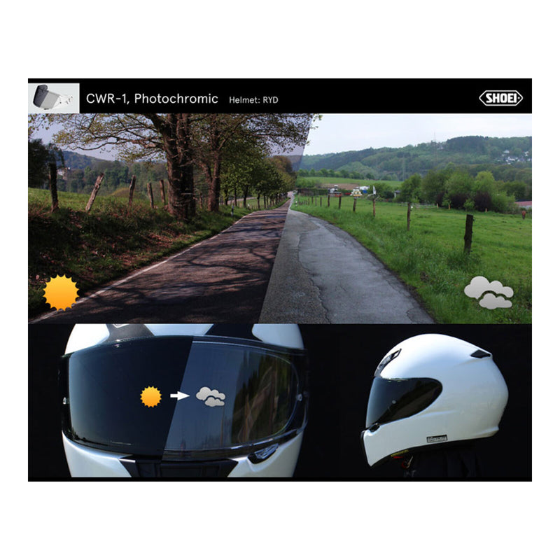 Load image into Gallery viewer, Shoei Visor NXR Ryd (X-Spirit 3 CWR-1) with Pin  Transitional
