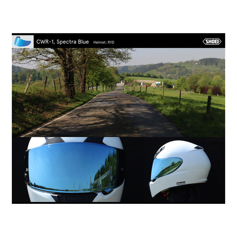 Load image into Gallery viewer, Shoei Visor NXR Ryd (X-Spirit 3 CWR-1) with Pin - Spectra Blue
