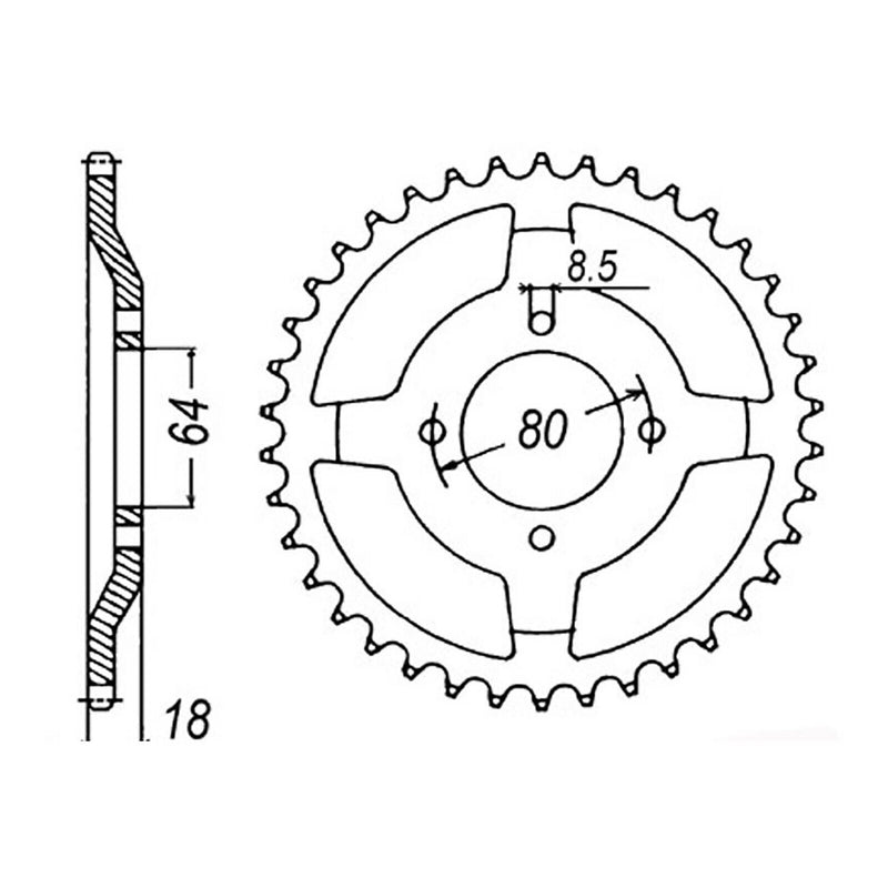 Load image into Gallery viewer, Sprocket Kit Yamaha AG100 - 428KRO 14/51
