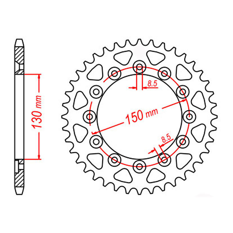 Load image into Gallery viewer, Sprocket Kit Honda VT250 - 520H 14/45
