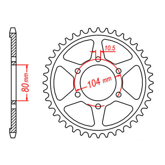 Sprocket Kit Kawasaki ZXR750 (J1-J2) '91-'92 - 530XRE 16/45