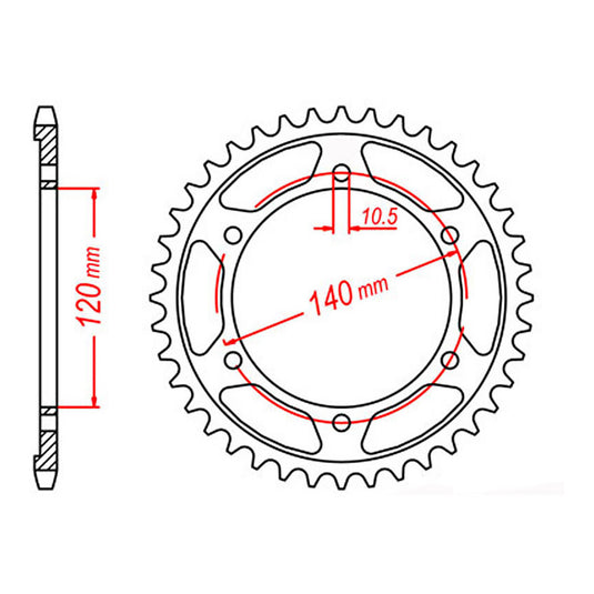 Sprocket Kit Kawasaki W800 - 520XRE 15/37