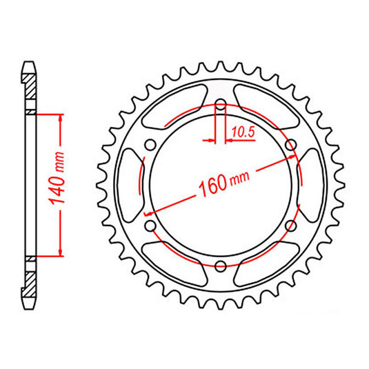Sprocket Kit Kawasaki ZZR1100 '93-'97 - 530ZXW 17/45