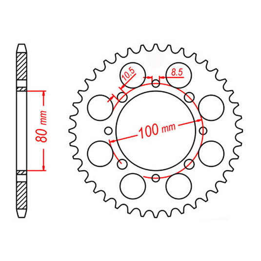 Sprocket Kit Suzuki GN250 - 520H 15/41
