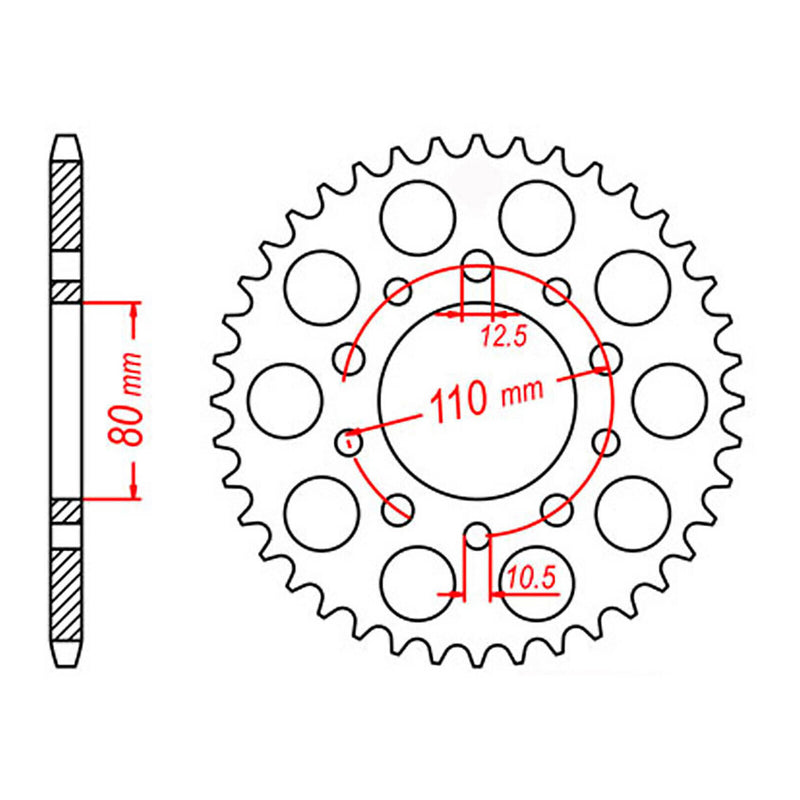 Load image into Gallery viewer, Sprocket Kit Triumph Speedmaster 800/865 - 525XRE 18/42
