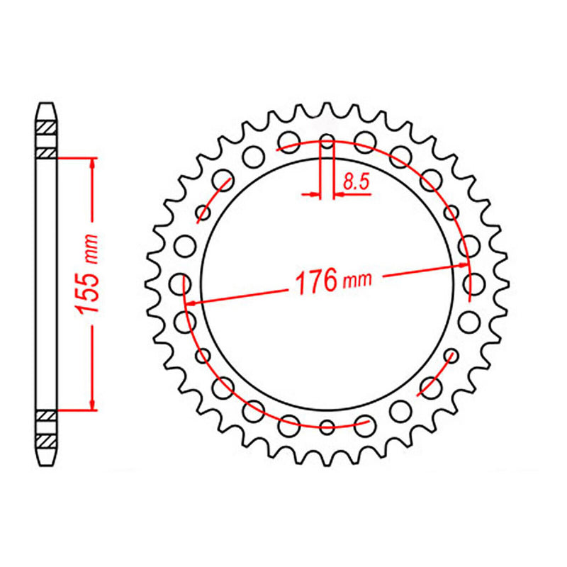 Load image into Gallery viewer, Sprocket Kit Triumph Sprint ST 1050i '06-'09 - 530ZXW 19/42
