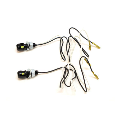 WHITES NUMBER PLATE LED BOLT LIGHT 13.5X12.8 BLK (Pair)